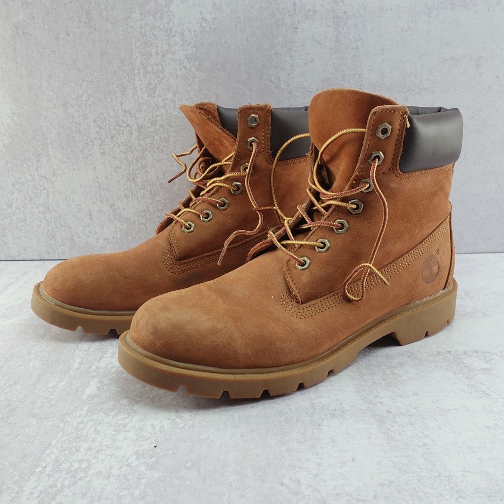 Timberland Mens 6 Inch Premium Waterproof Boot Wheat Nubuck 19076 Size 9.5 M